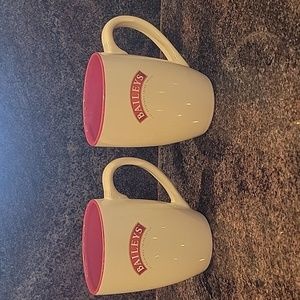 Baileys The Original Irish Cream mugs signed by RA Bailey collectible